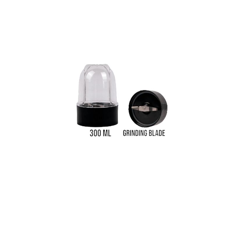 Small Jar and Grinding Blade (Flat Blade) - 300 ml