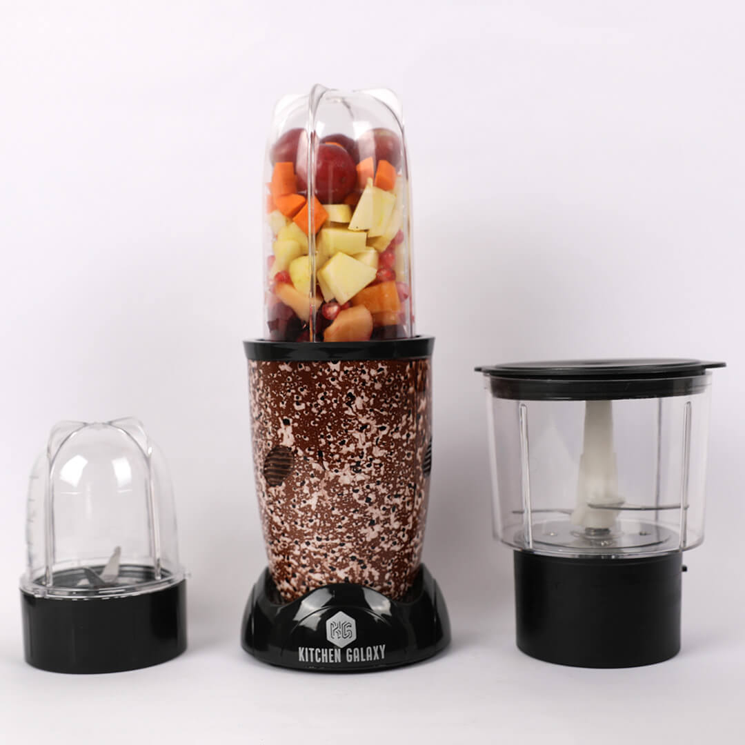 Kitchen Galaxy Bullet Mixer Grinder - 2 Jar Model + Chopper Jar | Printed Series