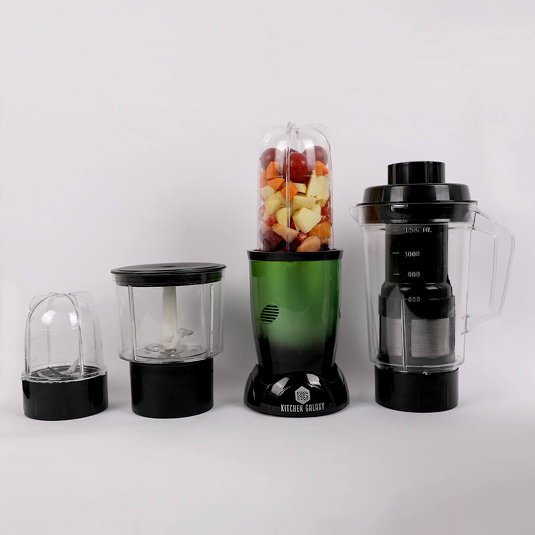 Kitchen Galaxy Bullet Mixer Grinder - 2 Jar Model + Chopper Jar + Juicer Jar |Shaded Series