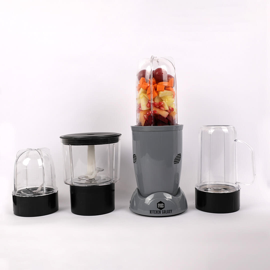 Kitchen Galaxy Bullet Mixer Grinder - 3 Jar Model + Chopper Jar |Glossy Series