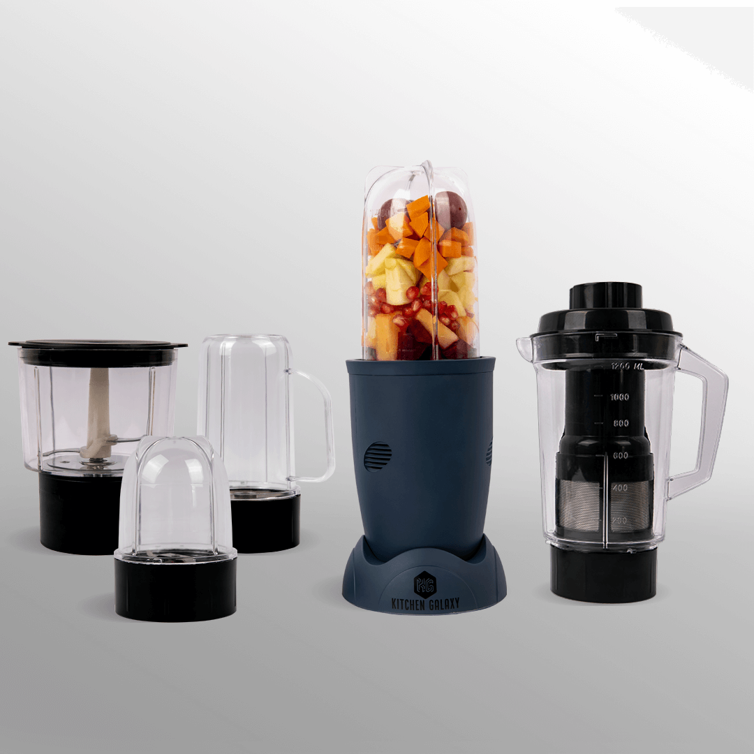 Kitchen Galaxy Bullet Mixer Grinder - 3 Jar Model + Chopper Jar + Juicer Jar |Matte Series