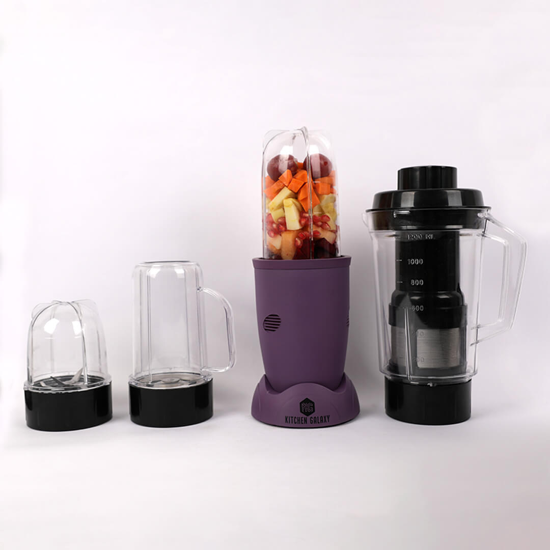 Kitchen Galaxy Bullet Mixer Grinder - 3 Jar Model + Juicer Jar |Matte Series