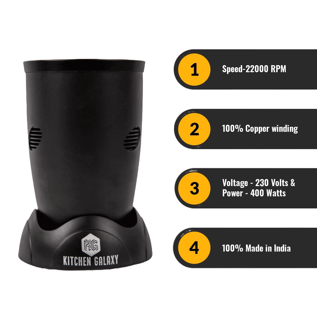 Kitchen Galaxy Bullet Mixer Grinder -  5 Jar Mixer model with 5 Blades |Matte Series