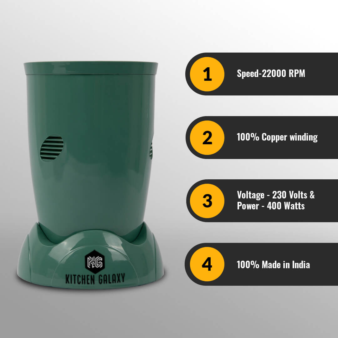 Kitchen Galaxy Bullet Mixer Grinder - 3 Jar Model | Glossy Series