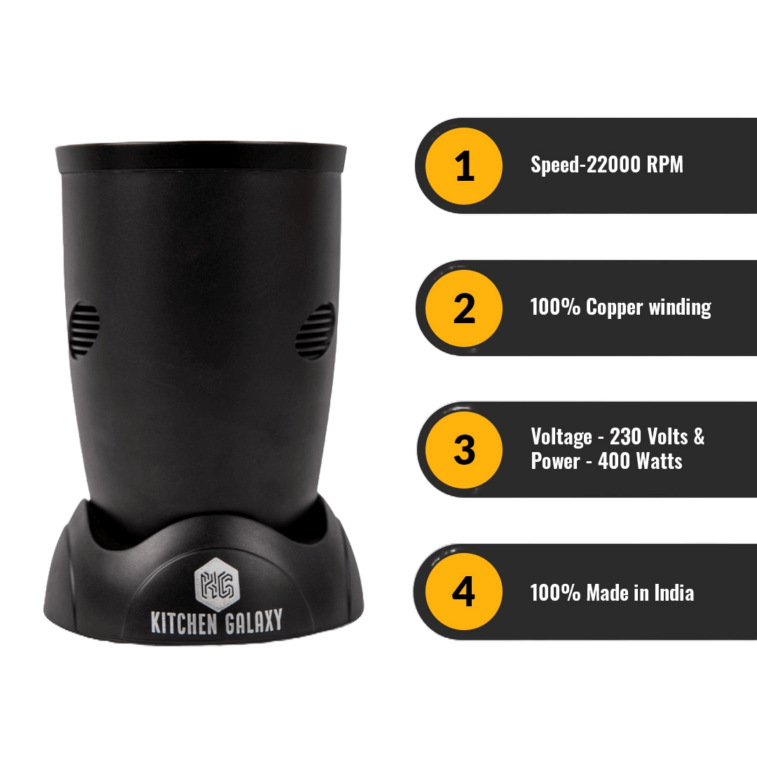 Kitchen Galaxy Bullet Mixer Grinder -  5 Jar Mixer model with 3 Blades |Matte Series