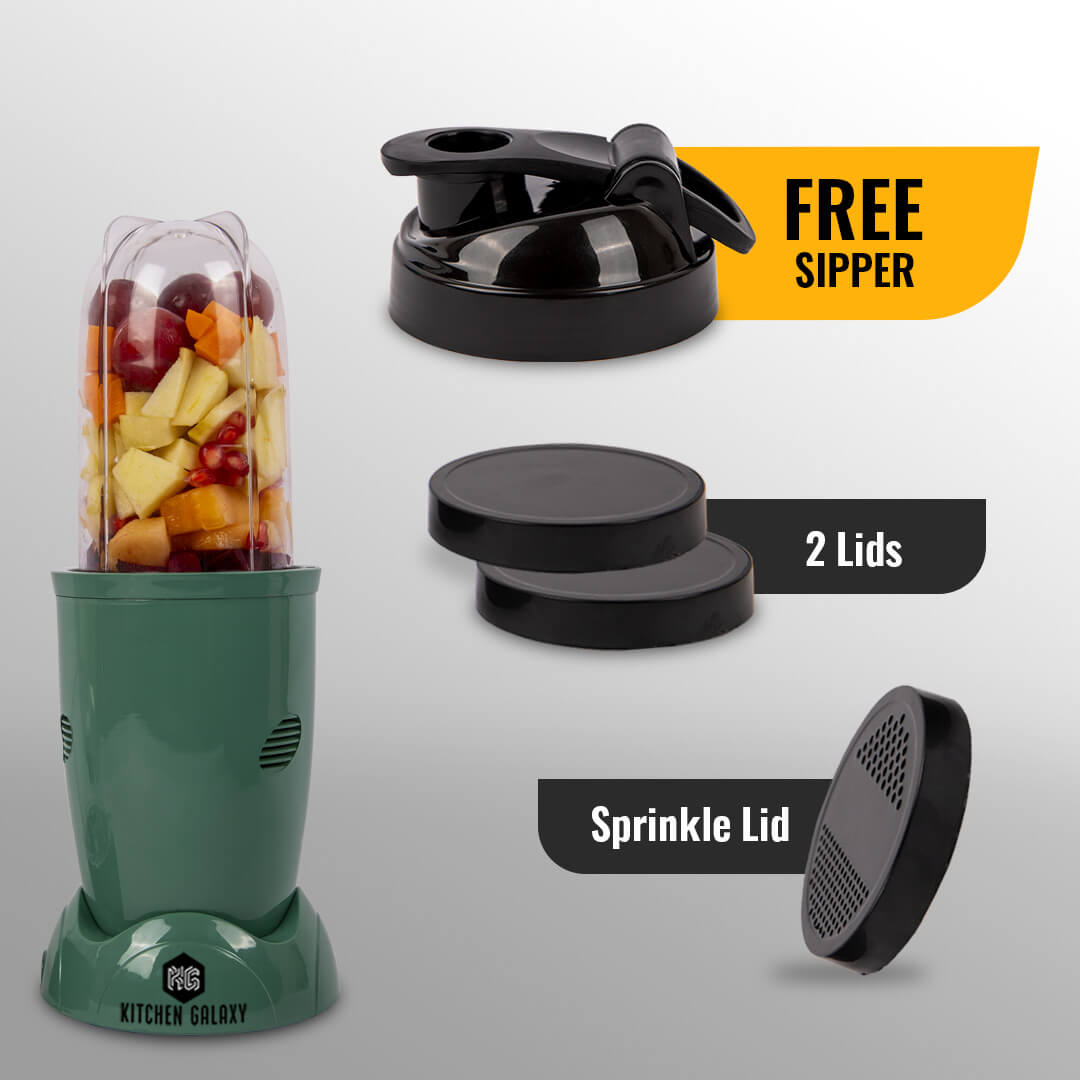 Kitchen Galaxy Bullet Mixer Grinder - 3 Jar Model | Glossy Series