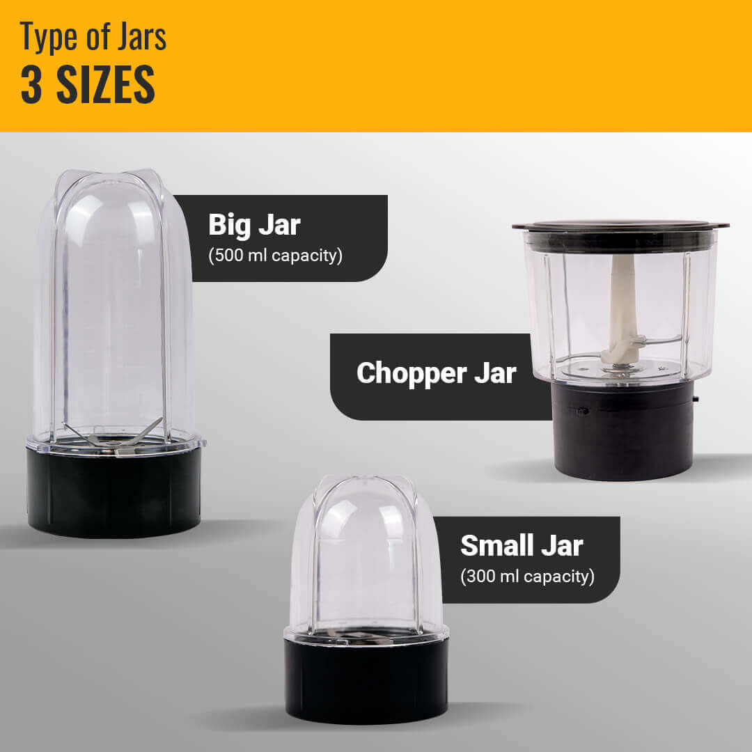Kitchen Galaxy Bullet Mixer Grinder - 2 Jar Model + Chopper Jar | Shaded Series